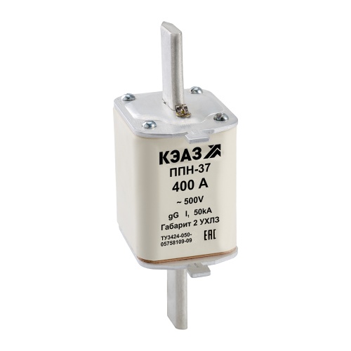 Вставка плавкая ППН-37-Х1-2-400А-УХЛ3-КЭАЗ Вставка плавкая ППН-37-Х1-2-400А-УХЛ3-КЭАЗ