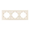 Валенсия Рамка 3-местная кремовая EKF