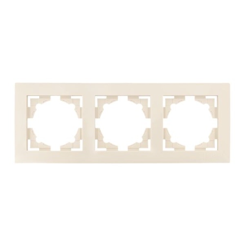 Валенсия Рамка 3-местная кремовая EKF Валенсия Рамка 3-местная кремовая EKF