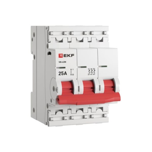 Выключатель нагрузки 3P 25А ВН-63N EKF PROxima