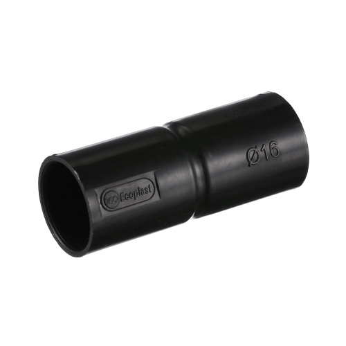 MAG16 Муфта соедин. для труб D16мм, цвет чёрный (1уп = 100шт) Экопласт