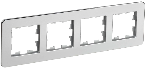 BRITE Рамка 4-мест. РУ-4-1-Бр металл алюм. RE IEK BRITE Рамка 4-мест. РУ-4-1-Бр металл алюм. RE IEK