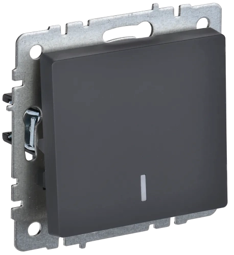 BRITE Выключ. 1-кл. с инд. 10А ВС10-1-1-БрГ граф. IEK