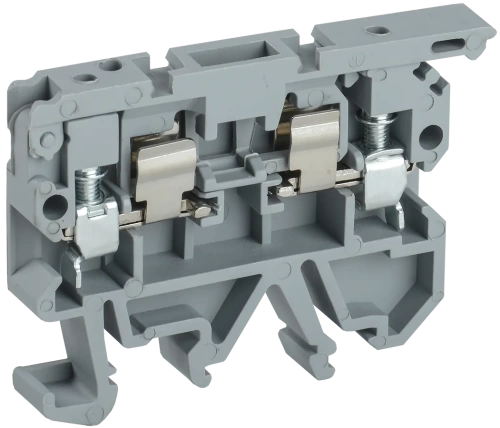 Клемма винтовая КВИ-4-П с держат. предохр. 5х20 серая IEK Клемма винтовая КВИ-4-П с держат. предохр. 5х20 серая IEK