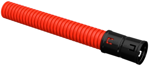 ELASTA Труба гофр. двустенная ПНД d=40мм красная (25м) IEK