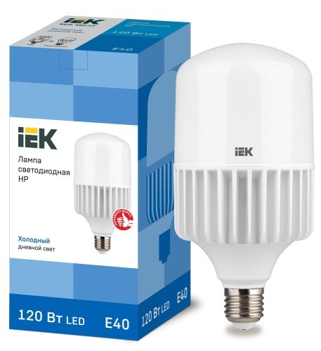 Лампа LED HP 120Вт 230В 6500К E40 IEK