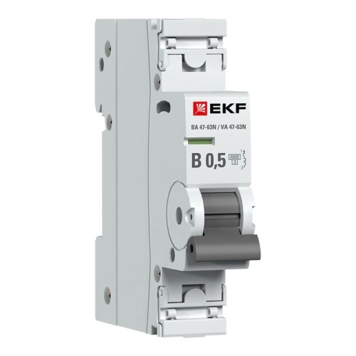 Автоматический выключатель 1P 0,5А (B) 6кА ВА 47-63N EKF PROxima