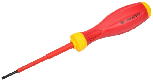 ARMA2L 3 Отвертка диэлектрическая SL2,5х75 K3 IEK ARMA2L 3 Отвертка диэлектрическая SL2,5х75 K3 IEK