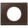 Рамка 1п КоричнТекстКожа CLN