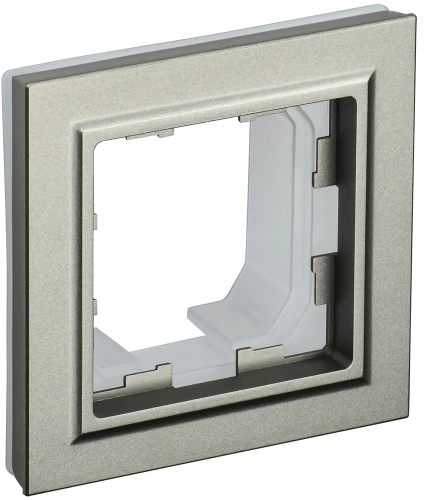BRITE Рамка 1-мест. IP44 РУ-1-БрШ-44 шамп. IEK