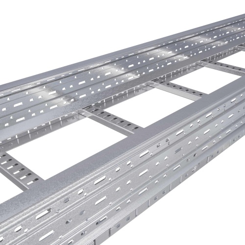 Лоток лест 80х300, L 3 м, RAL9016