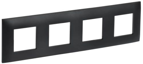 SKANDY Рамка 4-мест. SK-F04Bl черн. IEK