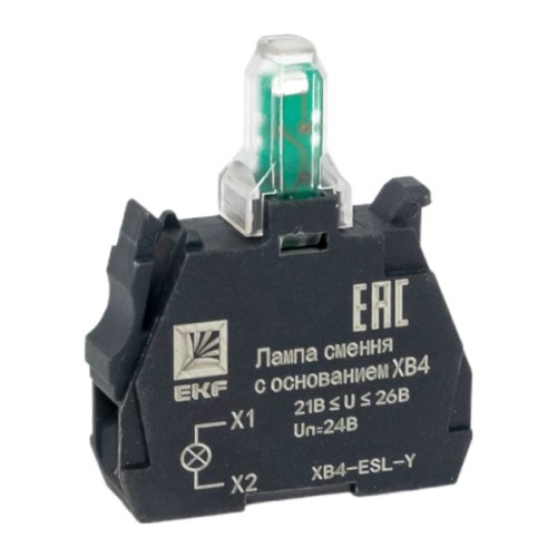 Лампа сменная c основанием XB4 желтая 24В EKF PROxima Лампа сменная c основанием XB4 желтая 24В EKF PROxima