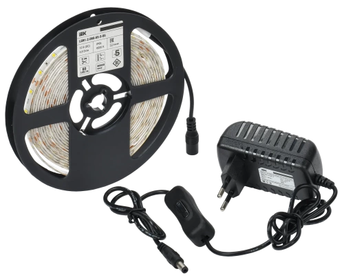 Комплект DIY (2835W60-4,8-IP65-12В 5м + др. + выкл.) IEK