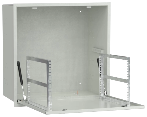 ITK LINEA R Шкаф встр. потол. 6U 600х600мм дв. мет. серый