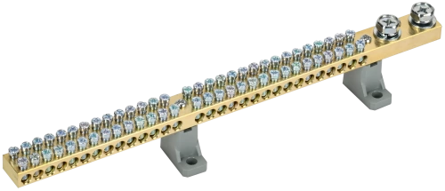 Шина N "ноль" на двух угл. изол. 200А ШНИ-10х18-60-L2-С IEK