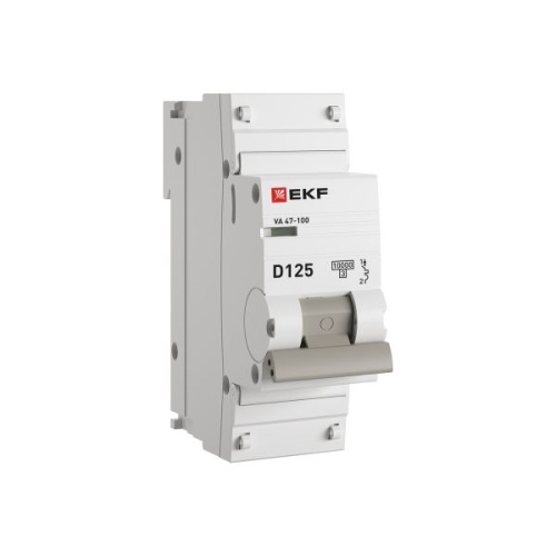 Автоматический выключатель 1P 125А (D) 10kA ВА 47-100 EKF PROxima Автоматический выключатель 1P 125А (D) 10kA ВА 47-100 EKF PROxima