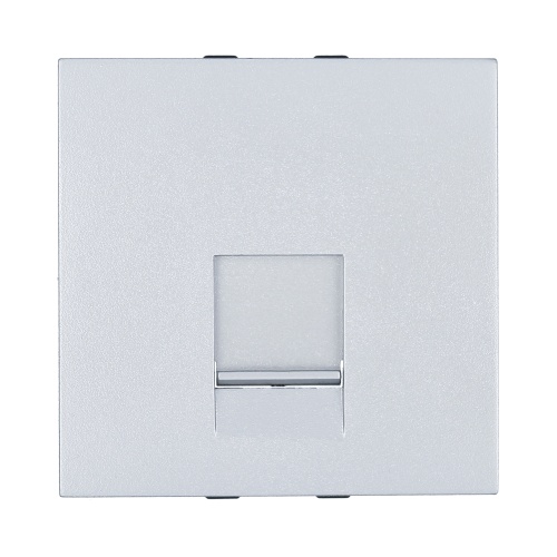 Накладка для розетки телефонной, компьютерной RJ,45х45мм (серебристый металлик) LK45 Накладка для розетки телефонной, компьютерной RJ,45х45мм (серебристый металлик) LK45