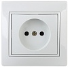 1Э-201-01  Intro Розетка 2P, 16А-250В, СУ, б.л., Plano, белый