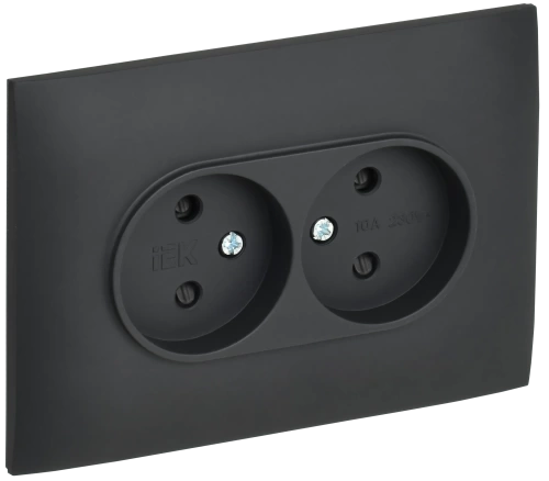 SKANDY Роз. 2-я без з/к с з/ш 10А сб. SK-R09G граф. IEK