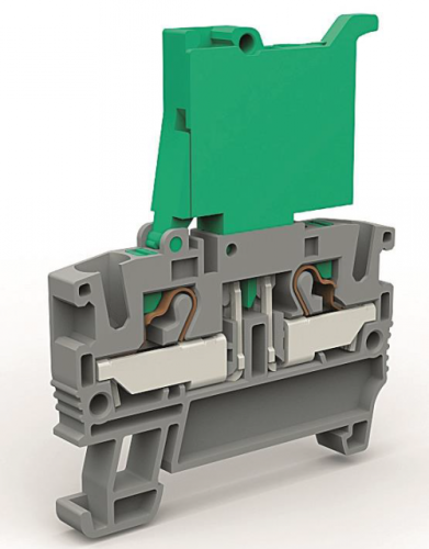 Клемма с держателем предохранителя на 4 кв.мм с индикацией