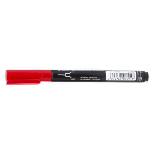 Перманентная шариковая ручка 1мм черный (упак. 5 шт)