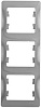 GLOSSA 3-постовая РАМКА, вертикальная, АЛЮМИНИЙ