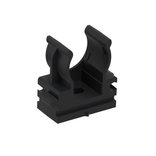 CFQ16 Держатель (клипса) для труб, для монтажного пистолета D16мм, цвет чёрный (1уп=10шт) Экопласт