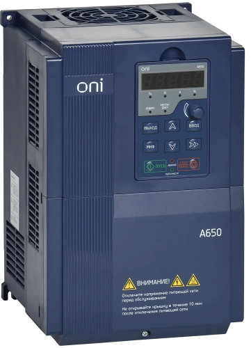 Преобразователь частоты A650 380В 3Ф 18,5кВт 37А M ONI