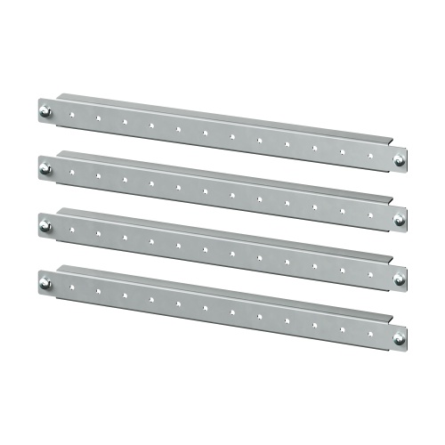 Горизонтальные дверные рейки для навесных корпусов, ширина правой створки двустворчатой двери 400 мм, 4 шт.