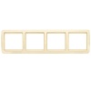 Лондон Рамка 4-местная горизонтальная бежевая EKF PROxima