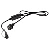 ERAPS-K450 ЭРА Шнур питания для подключения гирлянд, IP65, 1,5 м, черный, каучук, 2А, 450Вт, 220В