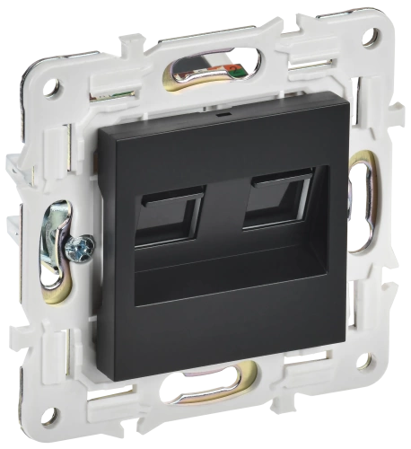 SKANDY Роз. комп. 2-ая RJ45 кат.5E SK-K03Bl черн. IEK SKANDY Роз. комп. 2-ая RJ45 кат.5E SK-K03Bl черн. IEK