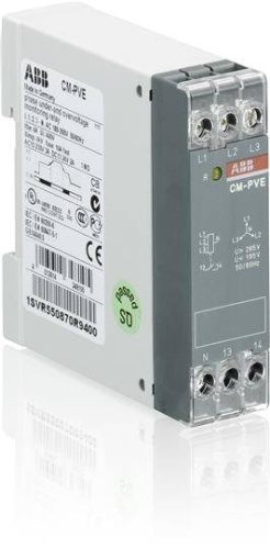 Реле контроля напряжения CM-PVE (контроль (1,3 фаз.)  (контрольUmin/max с нейтралью L-N 185..265В AC ) 1НО