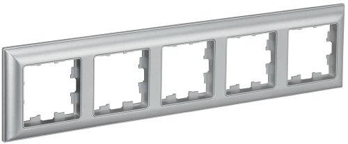 BRITE Рамка 5-мест. РУ-5-Бр алюм./алюм. IEK BRITE Рамка 5-мест. РУ-5-Бр алюм./алюм. IEK