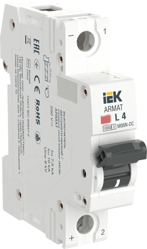 ARMAT Авт. выкл. M06N-DC 1P L 4А IEK