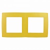 12-5002-21 Эл/ус ЭРА Рамка на 2 поста, Эра12, жёлтый