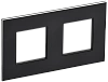 SKANDY Рамка 2-мест. SK-F32Bl металл черн. IEK