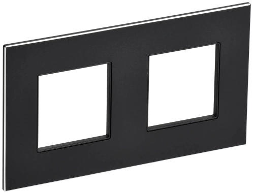 SKANDY Рамка 2-мест. SK-F32Bl металл черн. IEK