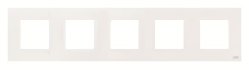 Рамка 5-постовая, 2-модульная, серия Zenit, цвет альпийский белый  N2275 BL (N2275 BL)