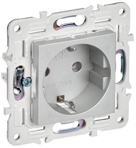 SKANDY Роз. с з/к без з/ш 16А SK-R05S сереб. IEK