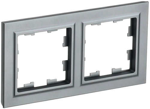 BRITE Рамка 2-мест. РУ-2-БрС сталь IEK BRITE Рамка 2-мест. РУ-2-БрС сталь IEK