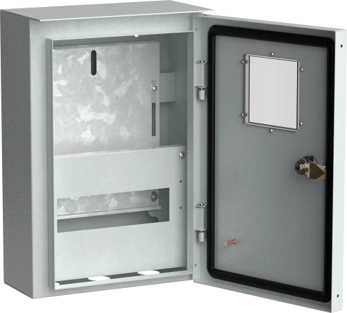 Корпус металлический коттеджный ЩУРн-1/9 (370х250х135мм) У1 IP54 IEK TITAN