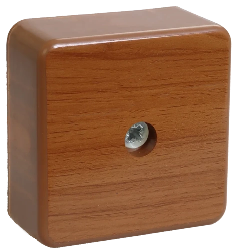 Коробка КМ41206-05 распаячная для о/п 50х50х20 мм дуб (с контактной группой)