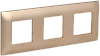 SKANDY Рамка 3-мест. SK-F03Sa песоч. IEK