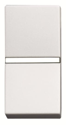 Механизм 1-клавишной кнопки с нормально-открытым контактом с клавишей без символа, 1-модульный, серия Zenit, цвет альпийский   N2104.7 BL (N2104.7 BL)