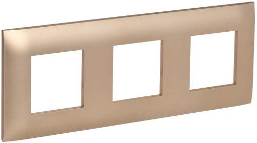 SKANDY Рамка 3-мест. SK-F03Sa песоч. IEK