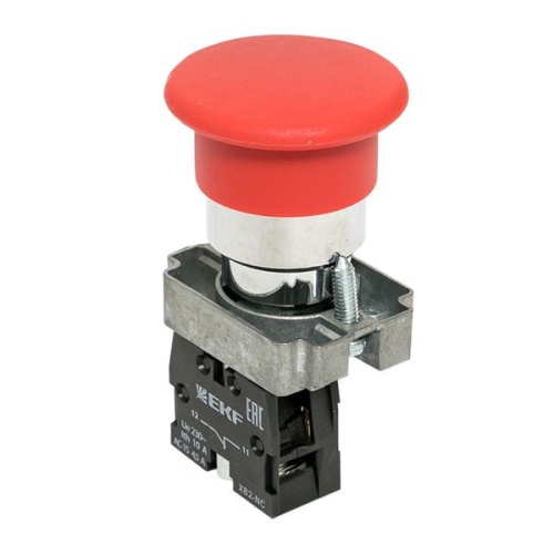 Кнопка BC42 грибок красная NC EKF PROxima Кнопка BC42 грибок красная NC EKF PROxima