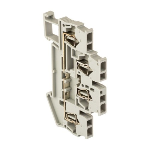 Колодка клеммная пружинная двойная JXB-ST-4 32А серая EKF PROxima Колодка клеммная пружинная двойная JXB-ST-4 32А серая EKF PROxima