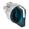 Исполнительный механизм переключателя ХB4 синий на 2 положения возвратный без фиксации, с подсветкой с короткой ручкой EKF PROxima